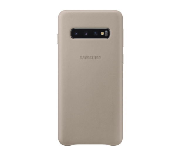 Etui Leather Cover do Samsung Galaxy S10 szare - 478368 - zdjęcie